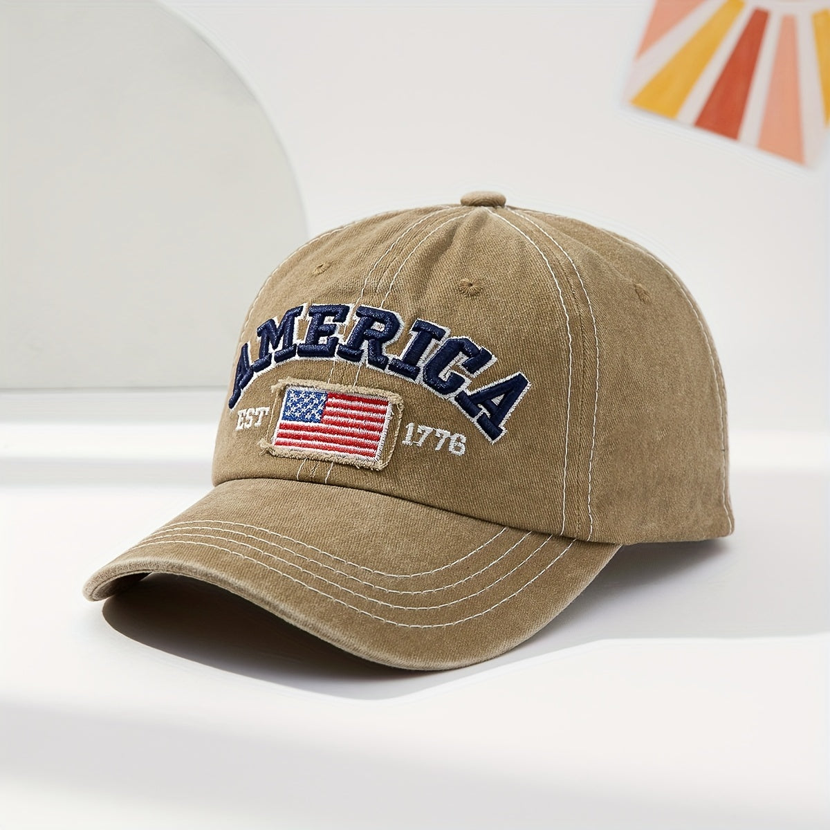 Embroidered National Flag Baseball Cap