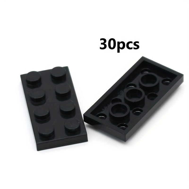 30pcs Small Particle Building Blocks DIY 2x4 Basic Board 2 4 Hole Kids Puzzle