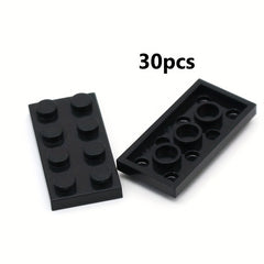30pcs Small Particle Building Blocks DIY 2x4 Basic Board 2 4 Hole Kids Puzzle
