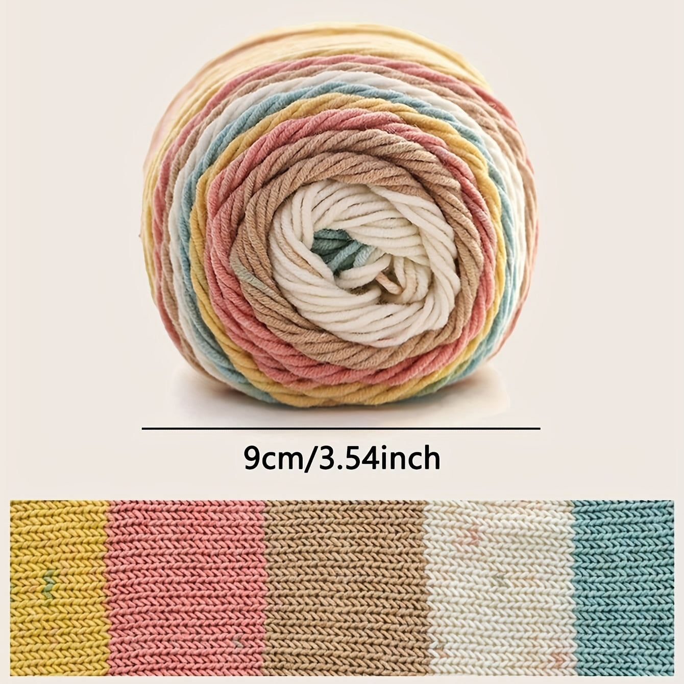 5 Strands Cotton DIY Braided Yarn Ball for Sweater Hat Scarf