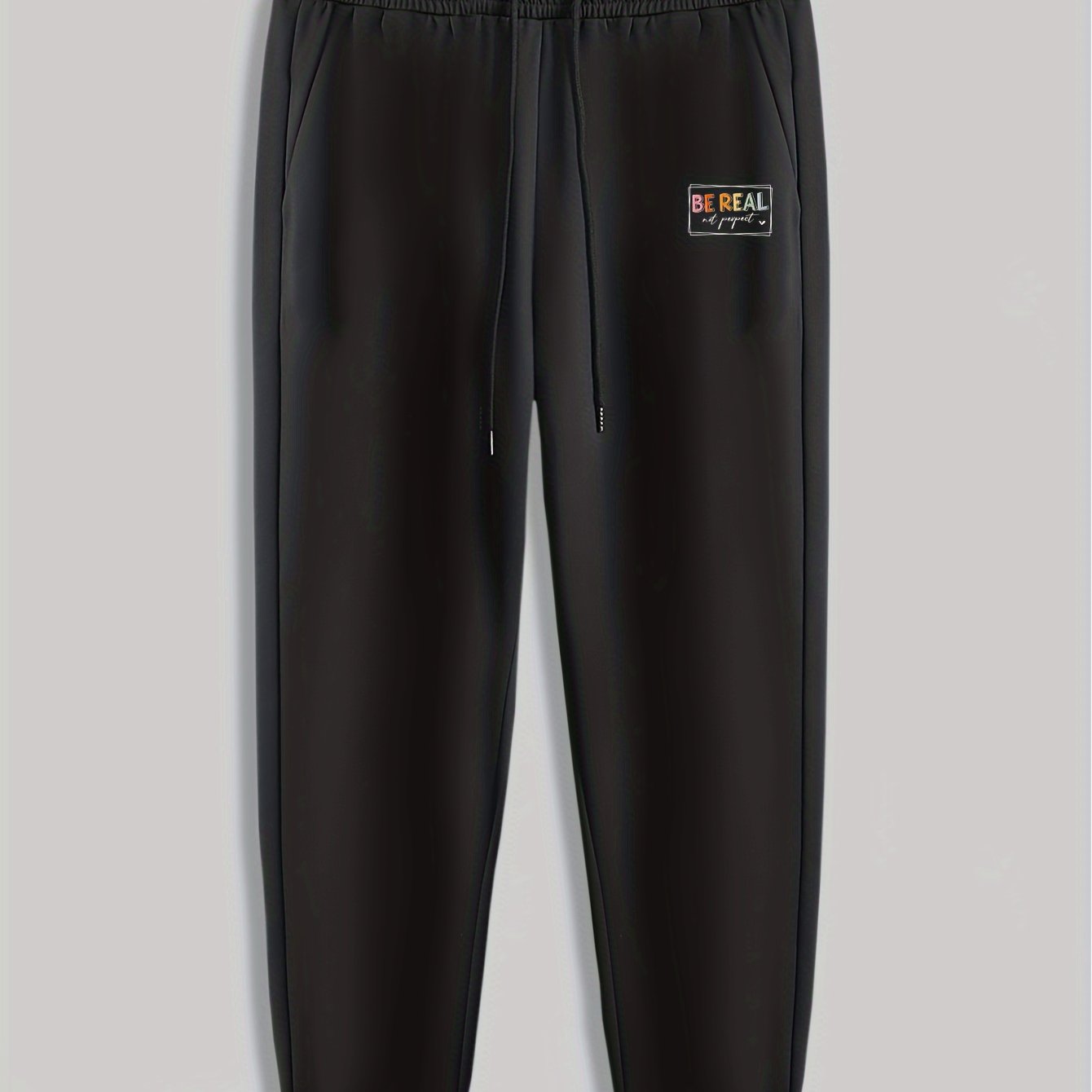 Real Print Men's Sweatpants Drawstring Casual Trousers