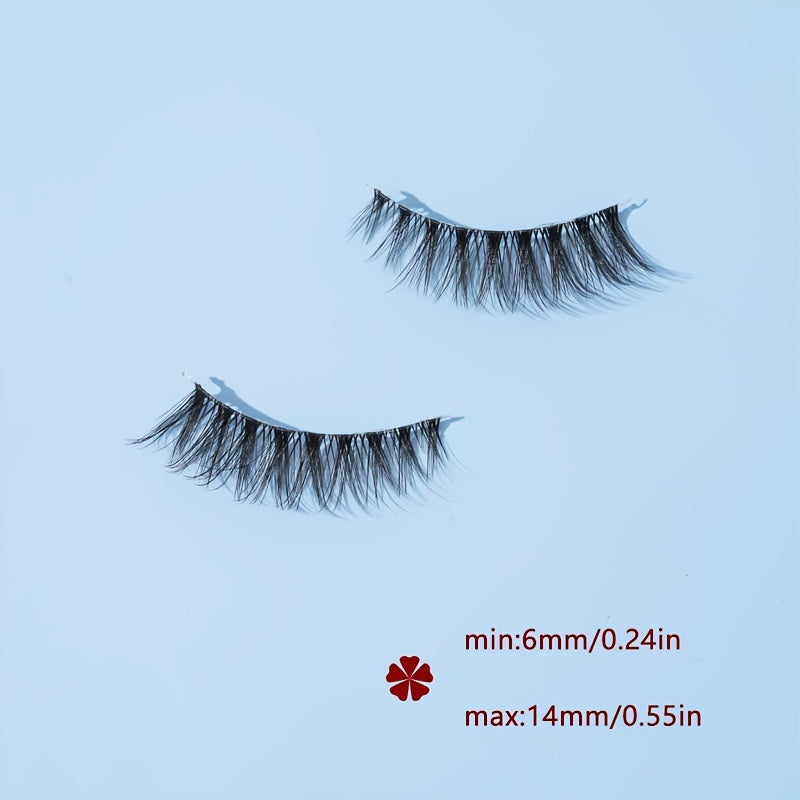 Cat Eye Lashes Winged End Eyelashes - Natural Wispy Long Crisscross Extension