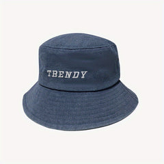 Embroidery Unisex Bucket Hat Lightweight Couple Basin Hat