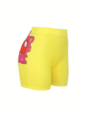 Colorblock Yoga Shorts for Women
