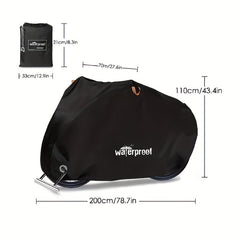 Heavy Duty 210D Waterproof Motorcycle Cover with Safety Cloth Lock Holes