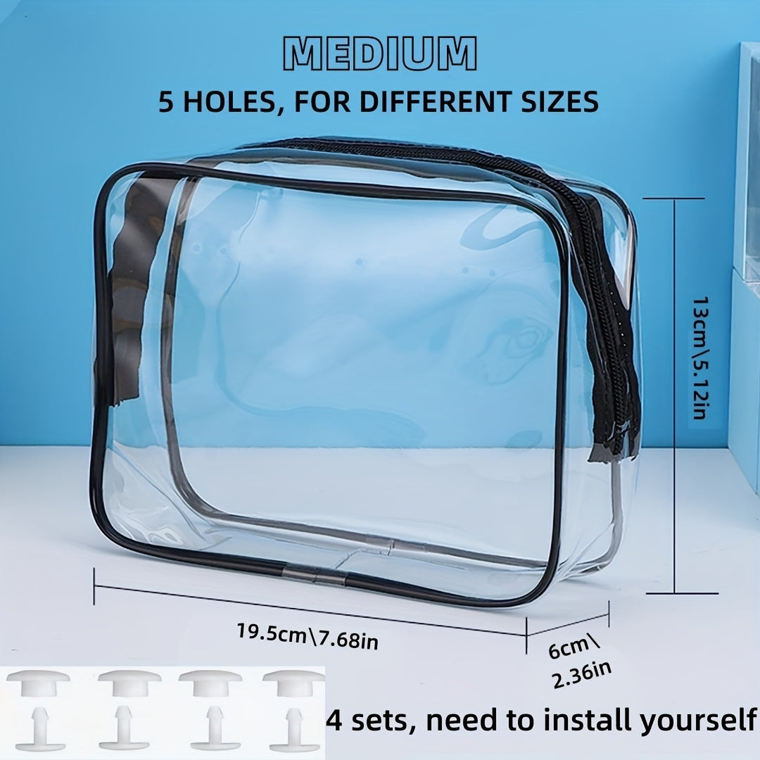 3pcs Clear Bogg Beach Bag Zipper Insert Cosmetic Organizers