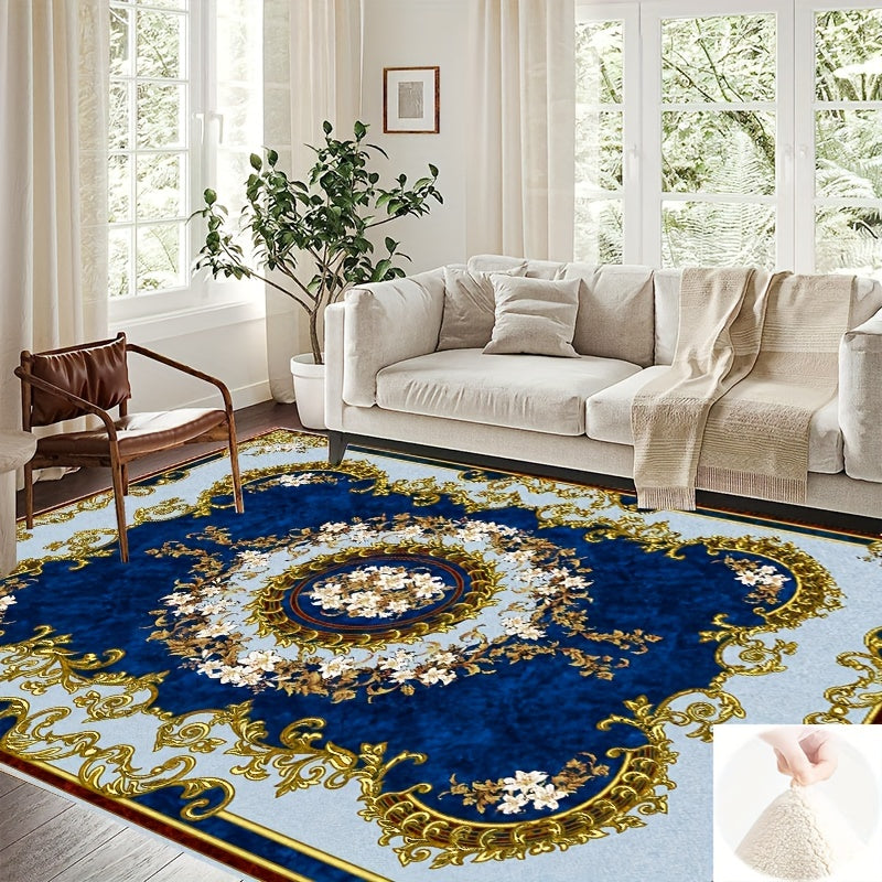 Boho Anti Fatigue Kitchen Rug Soft Faux Sheepskin Mat Vintage Non Slip Absorbent