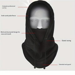 Winter Warm Windproof Fleece Sports Mask For Outdoor Cycling