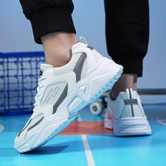 Men's Chunky Lace Up Mesh Sneakers Casual Walking Shoes