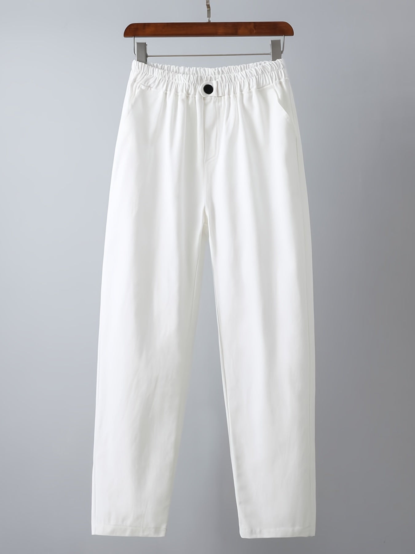 Ankle Length Harem Pants Elastic Waist Casual Trousers