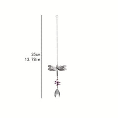 Dragonfly Crystal Pendant Colorful Hanging Ornament