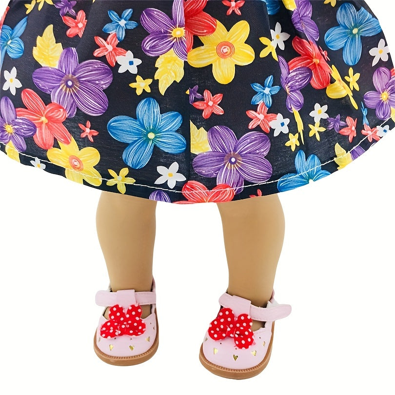 Flower Dress With Hats Doll Clothes Accessories