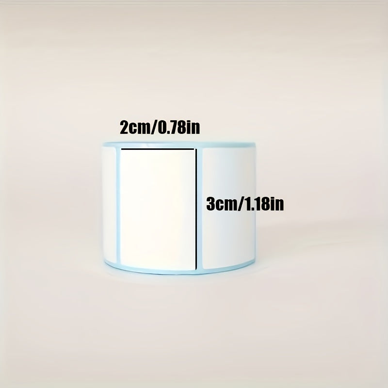 1000pcs Waterproof Scratch Thermal Label Paper Blank Self adhesive 3 Double row