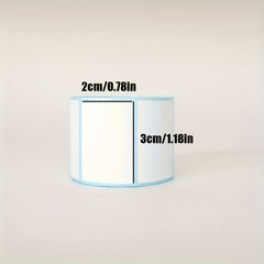1000pcs Waterproof Scratch Thermal Label Paper Blank Self adhesive 3 Double row