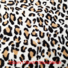 Little Rabbit Hair Printed Fabric Rabbit Plush Large Leopard Costume Toy Flannel