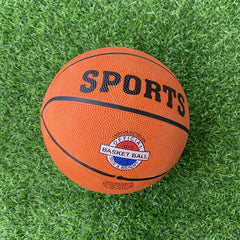Rubber Basketball Size 7 for Adult with Needle and Net Bag