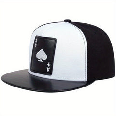Poker Patch Snapback Hat Hip Hop Baseball Cap & Sunshade Dad Hats