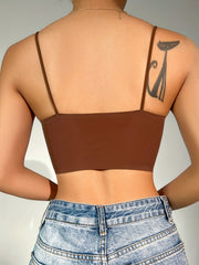 Spaghetti Strap Bralette Comfy Everyday Bra Women's Lingerie