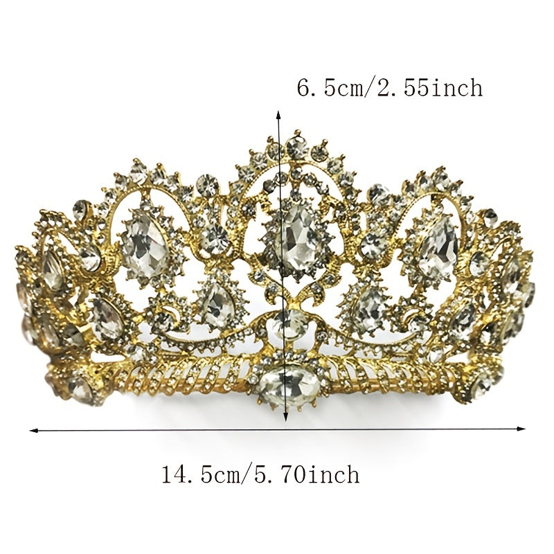 Crystal Rhinestone Tiara Bridal Party Wedding Jewelry