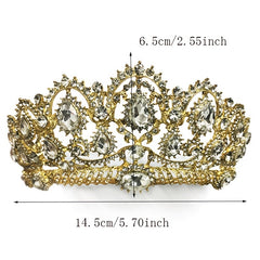 Crystal Rhinestone Tiara Bridal Party Wedding Jewelry