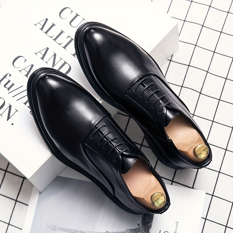 Men's Oxford Shoes Lace up Front Dress Shoes For Men Business Formal Tie Wedding