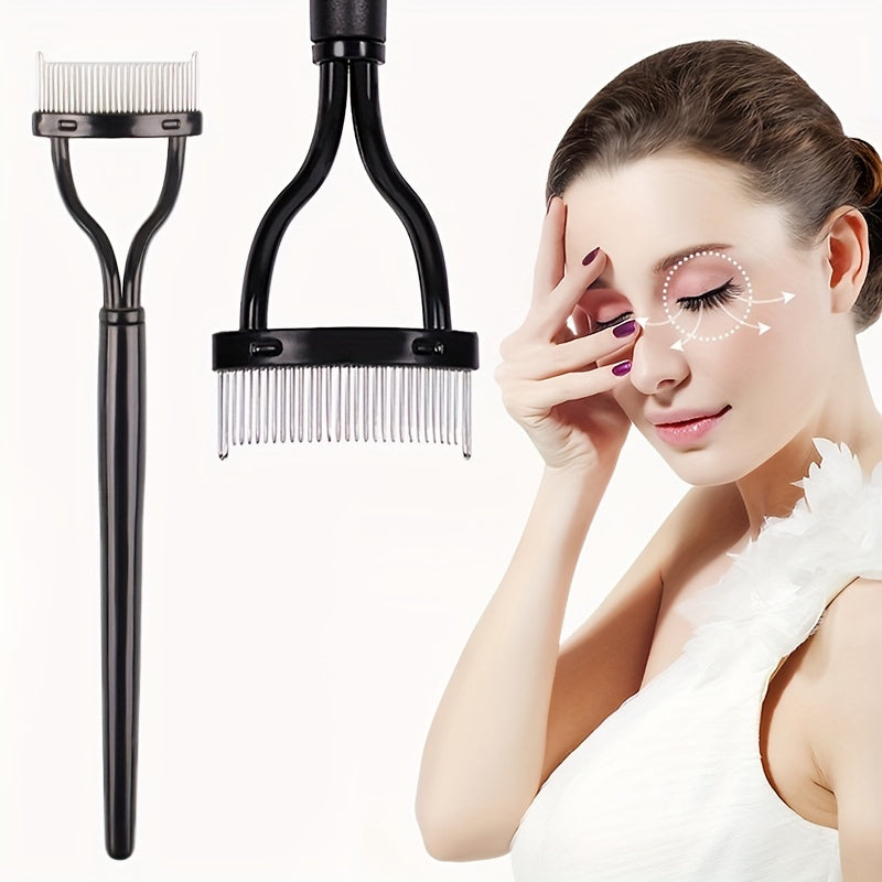 Eyelash Comb Lash Separator Mascara Lift Curl Metal Brush Beauty Makeup Tool