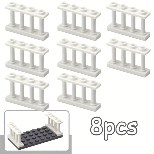 8pcs Railings 1/4 Small Particle Fence Accessories