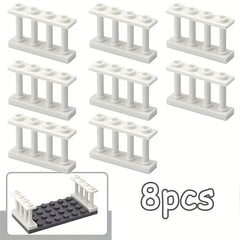 8pcs Railings 1/4 Small Particle Fence Accessories
