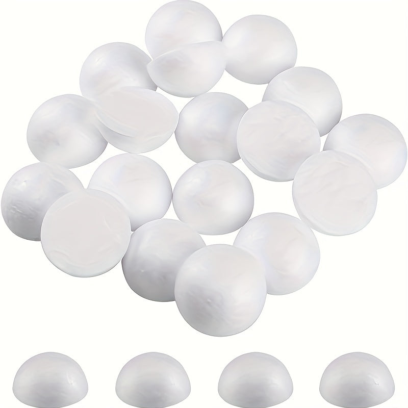 15pcs 7.49cm Foam Balls Half Round Polystyrene Craft Supplies