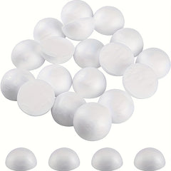 15pcs 7.49cm Foam Balls Half Round Polystyrene Craft Supplies