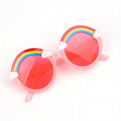 Y2K Rainbow Frame Sunglasses Sun Protection for Kids