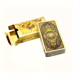 78 Foil Tarot Cards With Instruction Booklet Waterproof