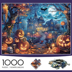 1000pcs Adult Villa Puzzle with Wildflowers and Books High Difficulty