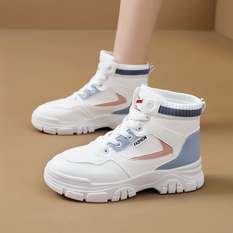 Women's Snow Boots Lace Up Thick Bottom Warm Snow Boots