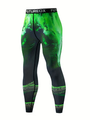 Men's Skull Compression Long Sleeve Shirt & Pants Set