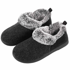 Women's Fuzzy Fleece Memory Foam Slip on Shoes