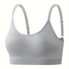 Seamless Round Neck High Stretch Fitness Bra