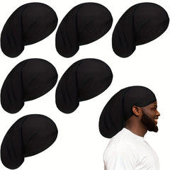 Satin Spandex Dreadlock Cap Hair Bonnet with Wide Elastic