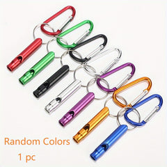 Aluminum Emergency Whistle Keychain Survival Tool
