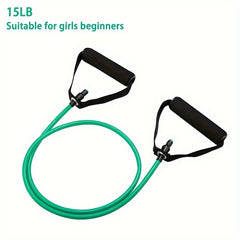 Resistance Bands with Handles for Home Workouts - Yoga Pilates Fitness