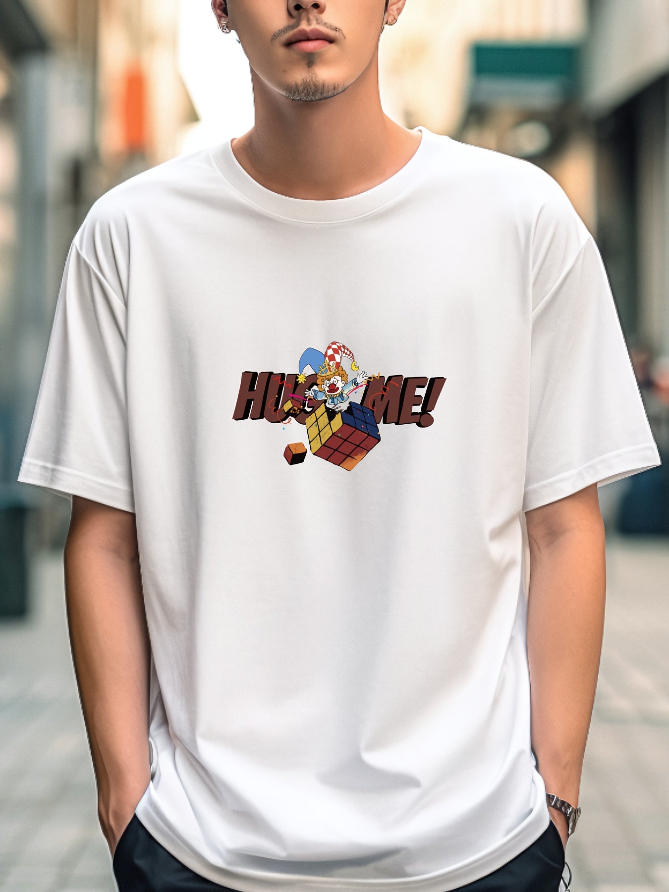 Jack In The Box Men's Graphic Crew Neck T-Shirt for Summer