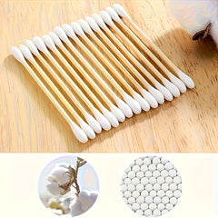 100pcs Double Headed Cotton Swabs Disposable Makeup Removal Ear Cleaning