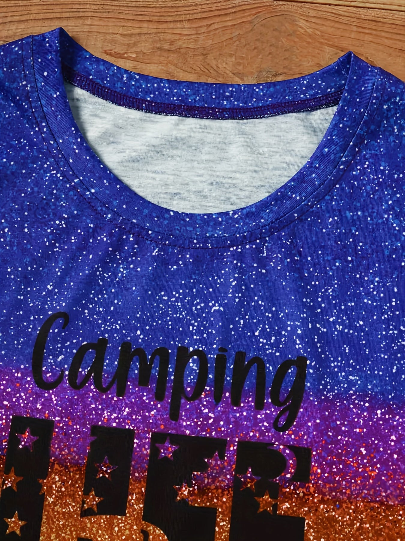 Graphic Print Crew Neck Tank Top Summer Sleeveless Women's Top