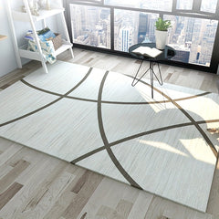 Modern Abstract Area Rug Non-Slip Soft Carpet Machine Washable Low Pile