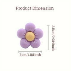 3pcs Small Flowers Scented Decoration Clip For Car Air Outlet