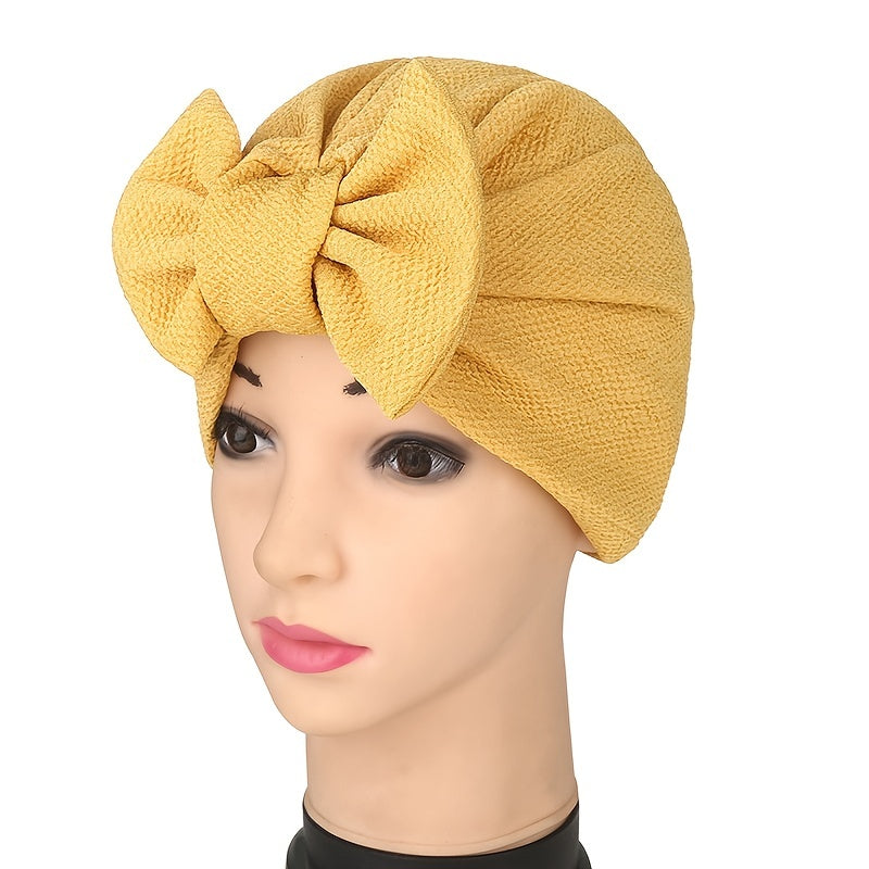 Solid Beanie Head Scarf Elastic Chemo Cap