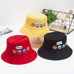 Girls Casual Cartoon Bucket Hat UV Protection Breathable Hat