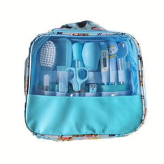 12pcs Baby Care Kit Nail Health Thermometer Grooming Brush Bag Toiletries