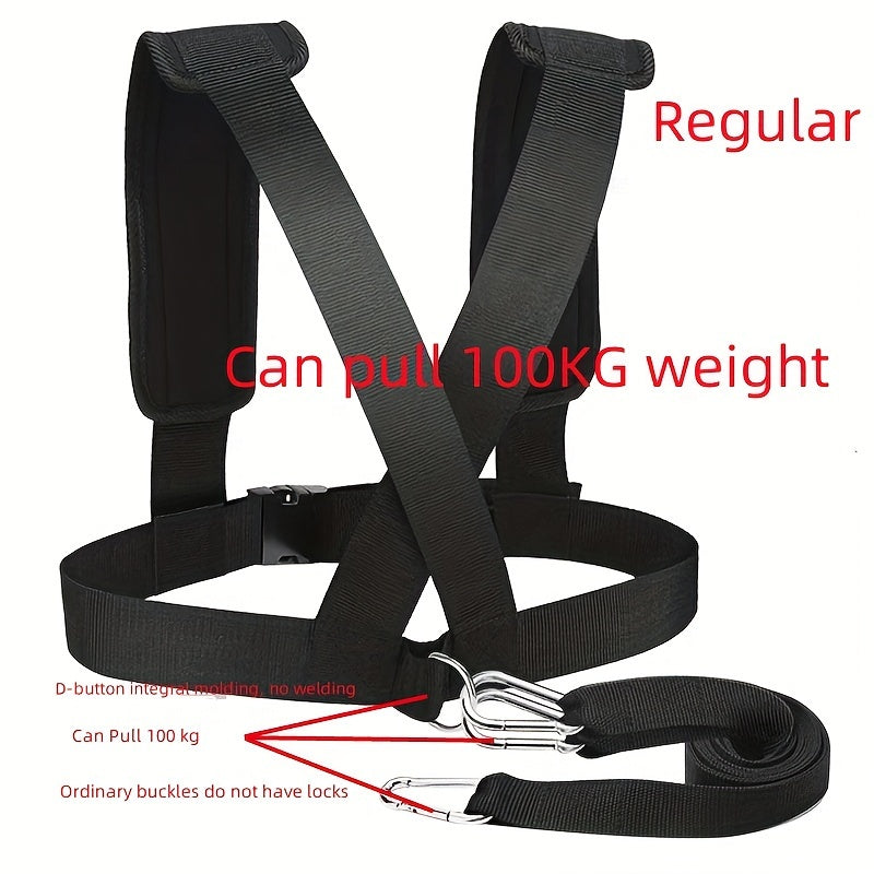 Strength Training Sled Pull Back Belt Fitness Resistance Training Strap