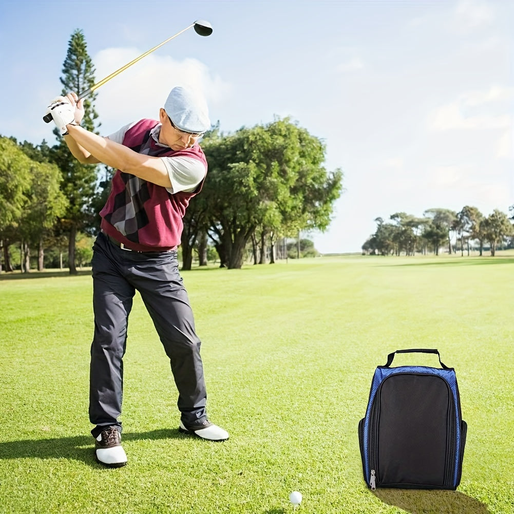 Portable Golf Shoe Bag Travel Shoes Case Carry Tote Bag Golf Tee Golf Ball